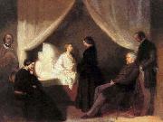 Teofil Kwiatkowski Last moments of Frederic Chopin oil on canvas